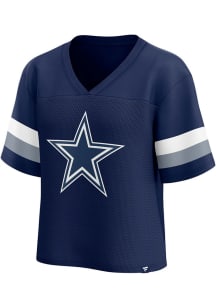Dallas Cowboys Womens Established Fashion Football Jersey - Navy Blue