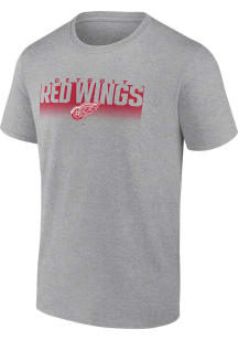 Detroit Red Wings Grey Iconic Crew Short Sleeve T Shirt