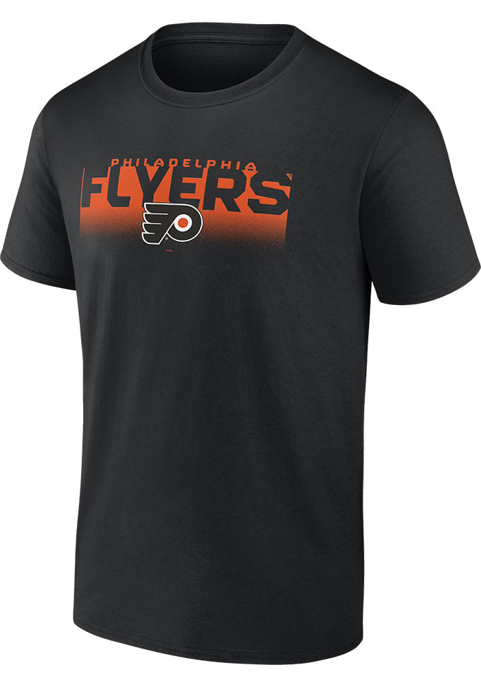 Philadelphia Flyers Black Iconic Crew Short Sleeve T Shirt
