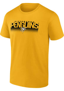 Pittsburgh Penguins Gold Iconic Crew Short Sleeve T Shirt