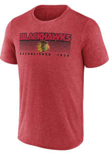 Chicago Blackhawks Red Iconic Synthetic Short Sleeve T Shirt