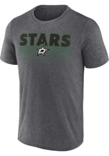 Dallas Stars Grey Iconic Synthetic Short Sleeve T Shirt