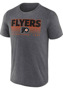 Philadelphia Flyers Black Iconic Synthetic Short Sleeve T Shirt