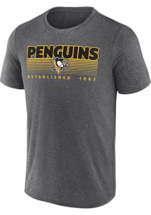 Pittsburgh Penguins Black Iconic Synthetic Short Sleeve T Shirt