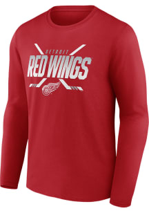 Detroit Red Wings Red Iconic Cotton Long Sleeve T Shirt