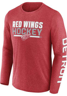 Detroit Red Wings Red Iconic Synthetic Long Sleeve T-Shirt
