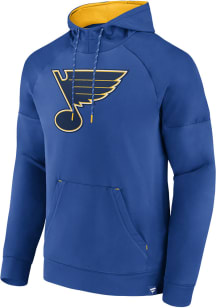 St Louis Blues Mens Blue Iconic Defender Pullover Hood