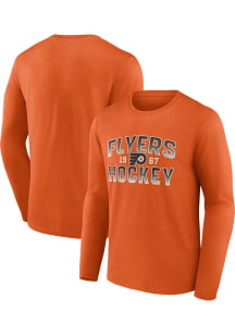 Philadelphia Flyers Orange Cotton Long Sleeve T Shirt