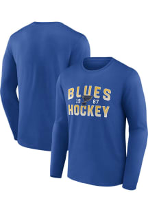 St Louis Blues Blue Cotton Long Sleeve T Shirt