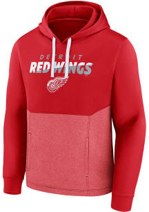Detroit Red Wings Mens Red Poly/Chiller Hood