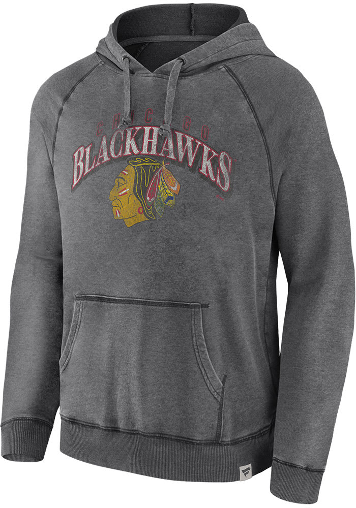 Fanatics Chicago Blackhawks 2022 Reverse Retro Raglan Long Sleeve T-Shirt