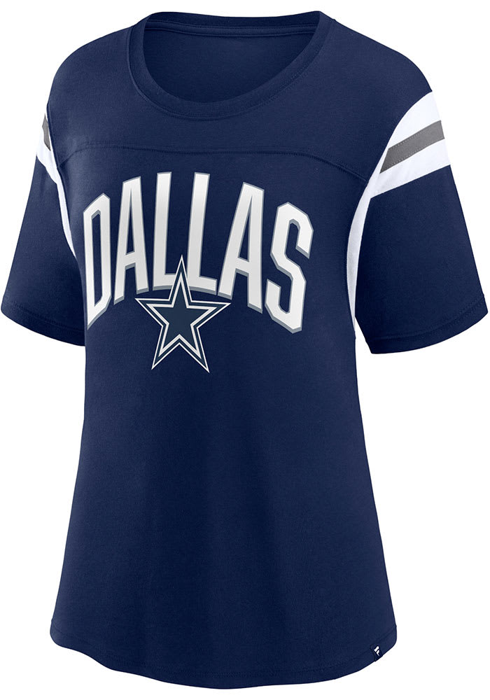 Dallas Cowboys Womens Earned T-Shirt - Navy Blue