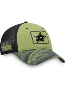 Dallas Stars Military Appreciation Trucker Adjustable Hat - Green