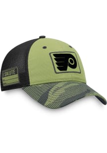 Philadelphia Flyers Military Appreciation Trucker Adjustable Hat - Green