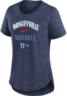 Nike Chicago Cubs Womens Navy Blue City Connect Short Sleeve T-Shirt
