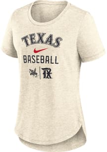 Nike Texas Rangers Womens White City Connect Short Sleeve T-Shirt