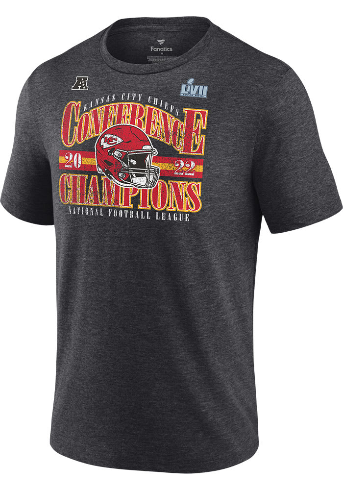 Fanatics Kansas City Chiefs 2022 Conference Champions Banner T-Shirt, Medium, Grey