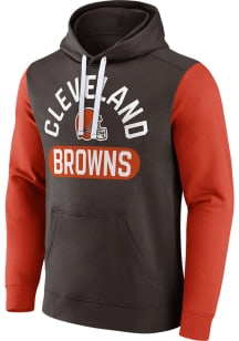 Cleveland Browns Mens Brown EXTRA POINT Long Sleeve Hoodie