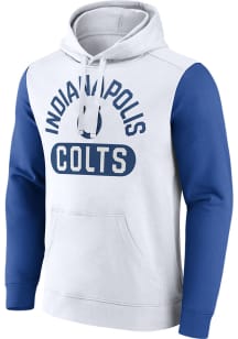 Indianapolis Colts Mens White EXTRA POINT Long Sleeve Hoodie