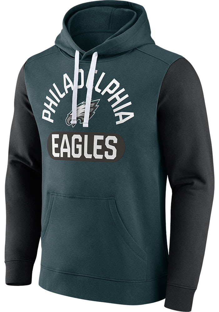 Men's '47 Black Philadelphia Eagles Regional Headline Pullover Hoodie