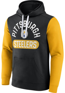 Pittsburgh Steelers Mens Black EXTRA POINT Long Sleeve Hoodie