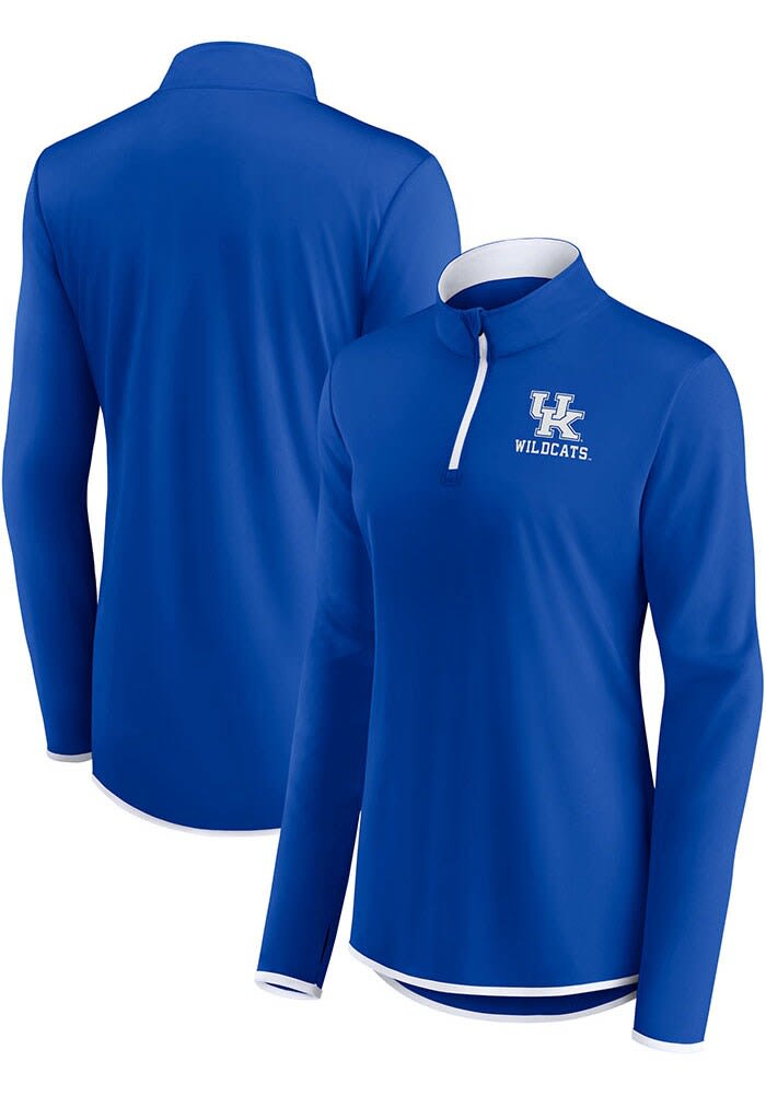 Kentucky Wildcats Womens Blue Lightweight Qtr Zip Pullover