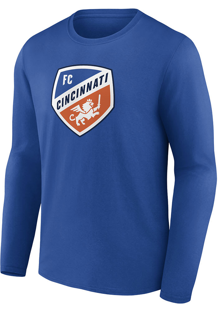 FC Cincinnati Blue Primary Logo Long Sleeve T Shirt