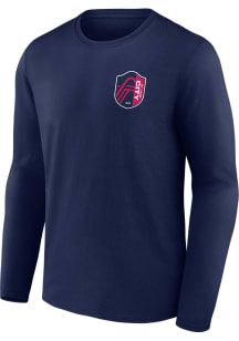 St Louis City SC Navy Blue Tradition Long Sleeve T Shirt