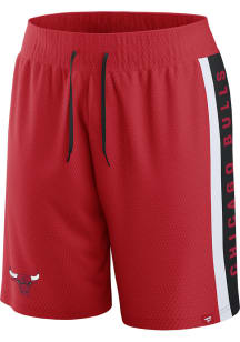 Chicago Bulls Mens Red Iconic NBA Exclusive Shorts