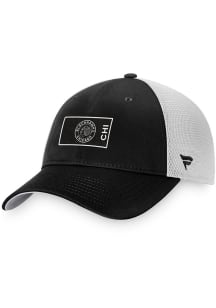 Chicago Blackhawks 2022 Authentic Pro Alternate Trucker Adjustable Hat - Black