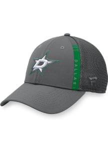 Dallas Stars 2022 Authentic Pro Home Ice Trucker Adjustable Hat - Charcoal