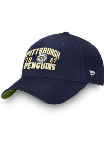 Pittsburgh Penguins True Classic Retro Adjustable Hat - Blue