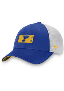 St Louis Blues 2022 Authentic Pro Primary Trucker Adjustable Hat - Blue