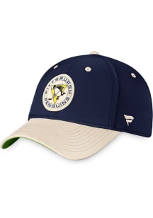 Pittsburgh Penguins Mens Blue True Classic Retro Flex Hat