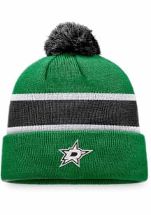 Dallas Stars Green Breakaway Cuff Pom Mens Knit Hat