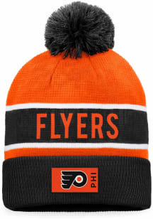 Philadelphia Flyers Orange 2022 Authentic Pro Cuffed Pom Mens Knit Hat