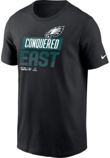 Nike Philadelphia Eagles Black 2022 Division Champs Short Sleeve T Shirt