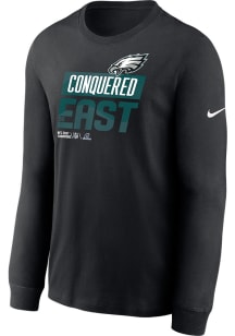 Nike Philadelphia Eagles Black 2022 Division Champs Long Sleeve T Shirt
