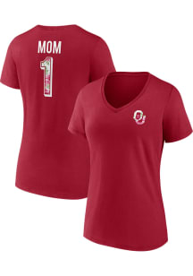Oklahoma Sooners Womens Cardinal Mothers Day Short Sleeve T-Shirt