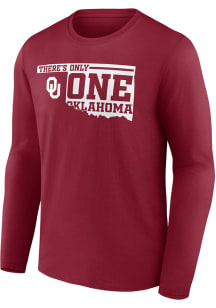 Oklahoma Sooners Crimson Full Ride Long Sleeve T Shirt