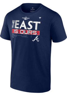 Atlanta Braves Navy Blue 2022 Divison Champs Locker Room Short Sleeve T Shirt