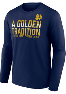 Notre Dame Fighting Irish Navy Blue Electives Golden Tradition Long Sleeve T Shirt