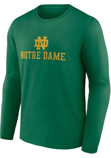 Notre Dame Fighting Irish Green Name Drop Long Sleeve T Shirt