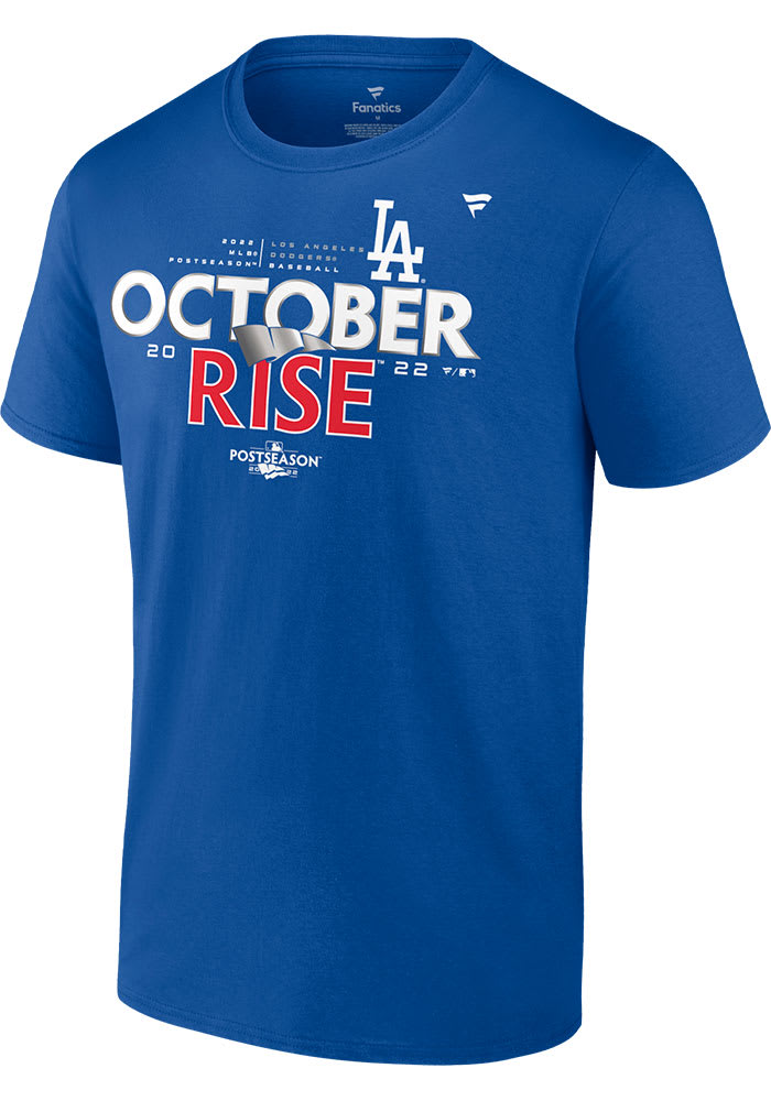 Los Angeles Dodgers Blue Post Season Participant Locker Room Short Sleeve T Shirt