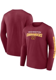 Washington Commanders Red GO THE DISTANCE Long Sleeve T Shirt