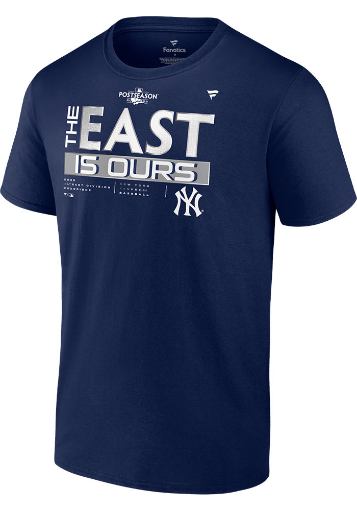 New York Yankees Navy Blue 2022 Divison Champs Locker Room Short Sleeve T Shirt