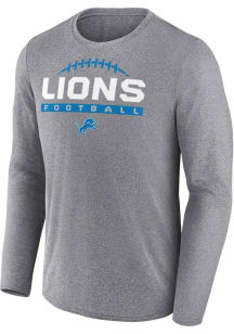 Detroit Lions Grey TEAM ONE BOOK Long Sleeve T-Shirt