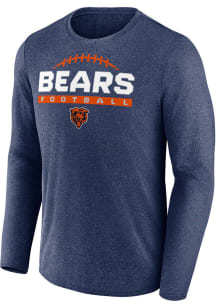 Chicago Bears Navy Blue TEAM ONE BOOK Long Sleeve T-Shirt