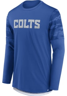 Indianapolis Colts Blue DEFENDER JAQUARD Long Sleeve T-Shirt