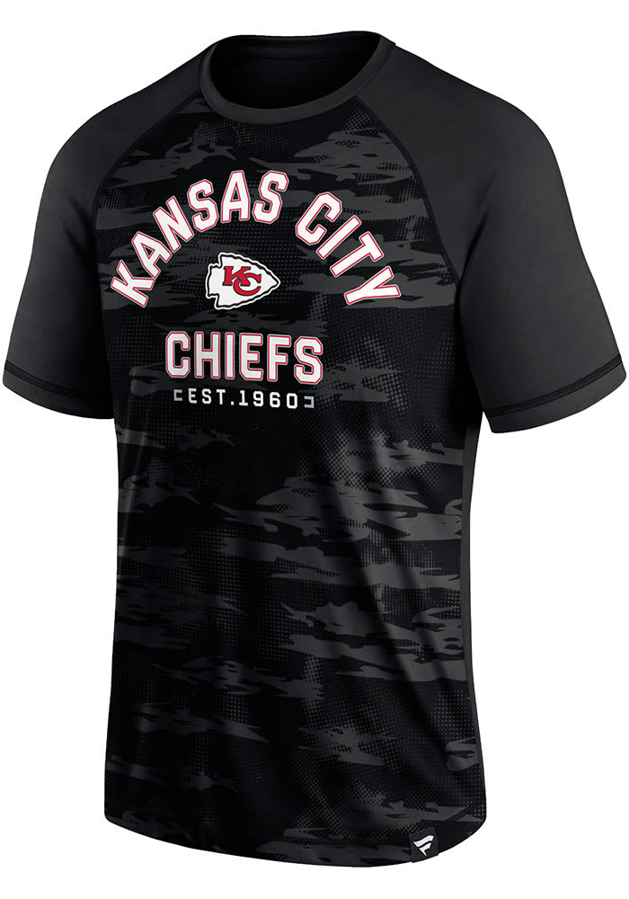 Kansas City Chiefs Black DEFENDER JAQUARD Short Sleeve T Shirt